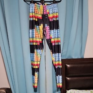 Kitschy periodic table leggings, sz L/XL